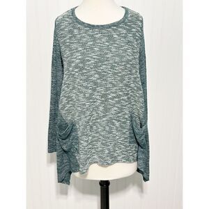 Logo‎ by Lori Goldstein Women's Long Sleeve Pullover Tunic Top Green Size Medium